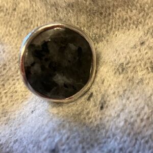 Silpada!
Sterling Silver and Black Semiprecious Stone Ring